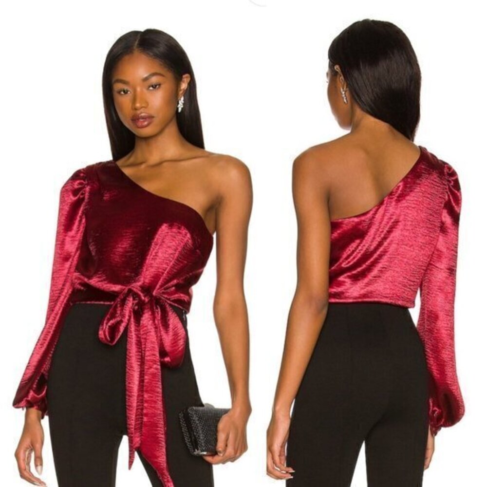 Lovers and Friends Kendall Blouse in Wine Red
